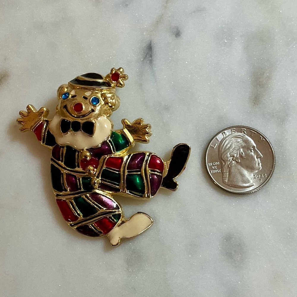 Clown Brooch - Picture 2 of 3